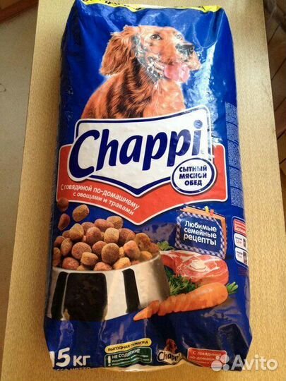Сухой корм для собак Chappi 15 кг
