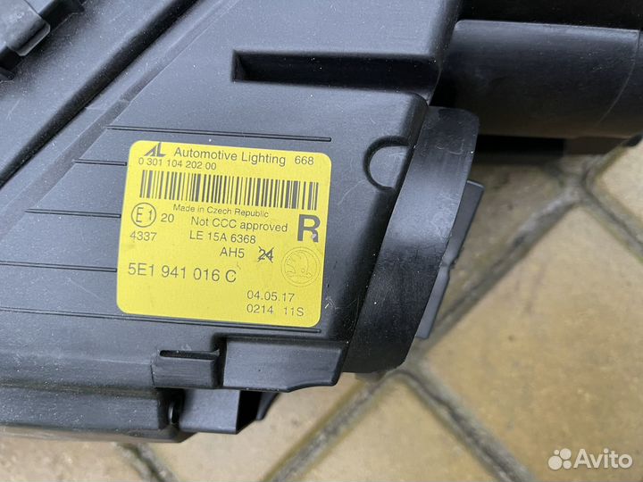 Фара skoda octavia а7 рестайлинг