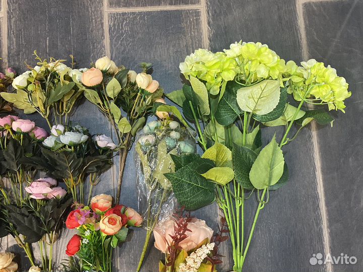 Искусственные цветы для декора