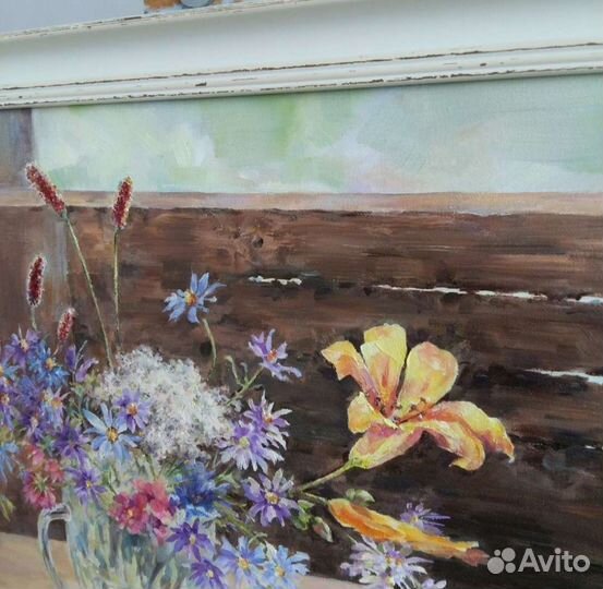 Картина маслом на холсте цветы