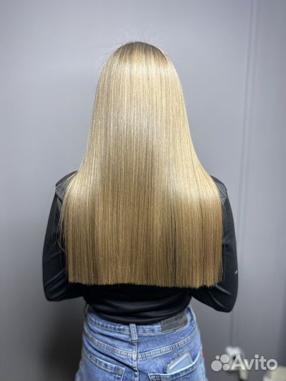 Кератиновое выпрямление волос