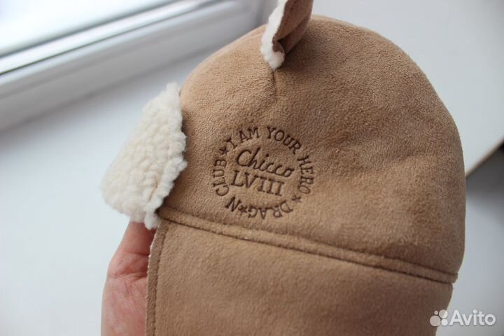 Шапка-ушанка демисезон Chicco р.6-9м 46-48 Италия