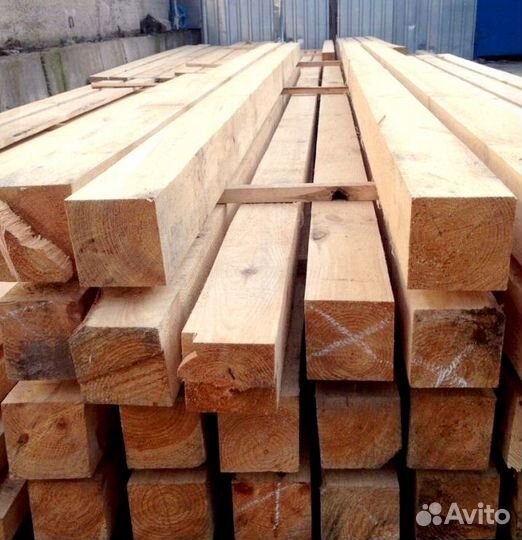 Брус обрезной 1-2 сорт опт