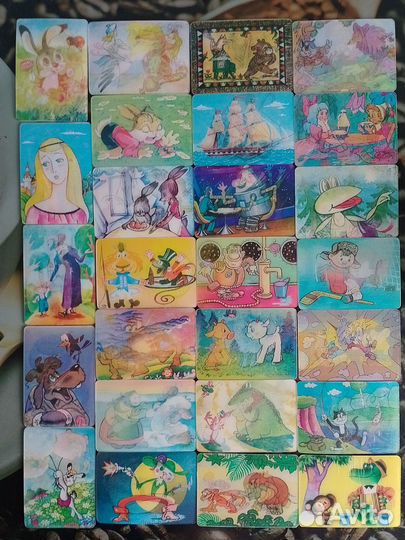 Переливные календарики СССР 1981-1988 гг