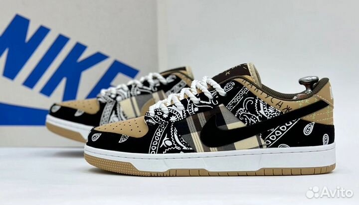 Кроссовки Nike sb dunk low travis scott