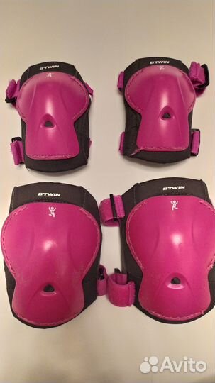 Детский шлем и комплект защиты btwin