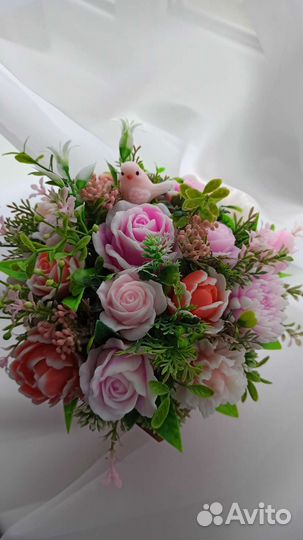 Букет цветов из мыла