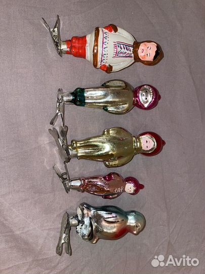 Елочные игрушки СССР на прищепке