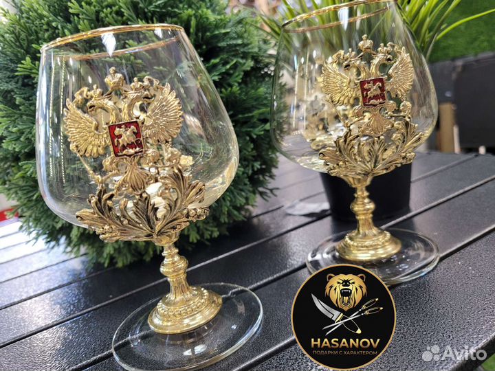 Набор подарочный бокалы для коньяка Россия