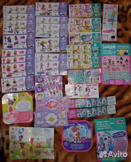 Киндер сюрприз вкладыши к игрушкам