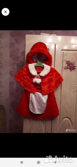 Костюм красной шапочки 110