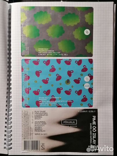 Этикетки от крафтого пива (130 шт. + повторы)