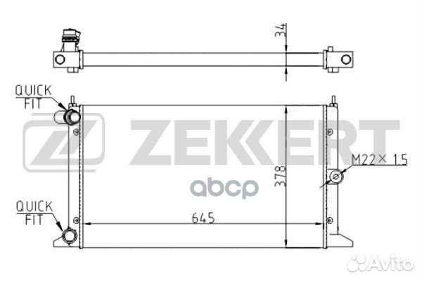 Радиатор охл. дв. Ford Galaxy 95- Seat Alhambr