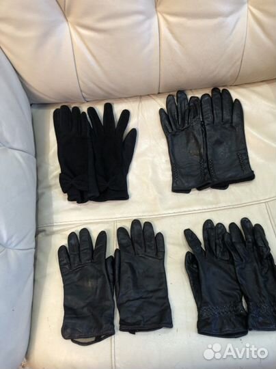 Перчатки кожаные новые женские
