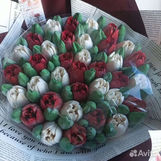 Букет из тюльпанов 30 см