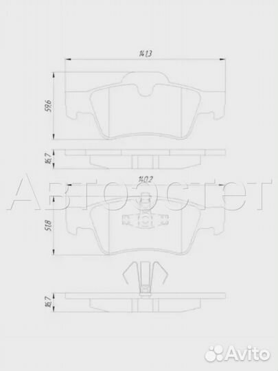 Тормозные колодки дисковые 1601-164R