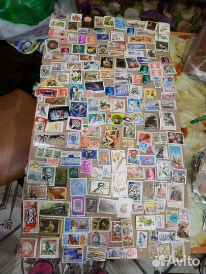 Марки коллекция СССР много