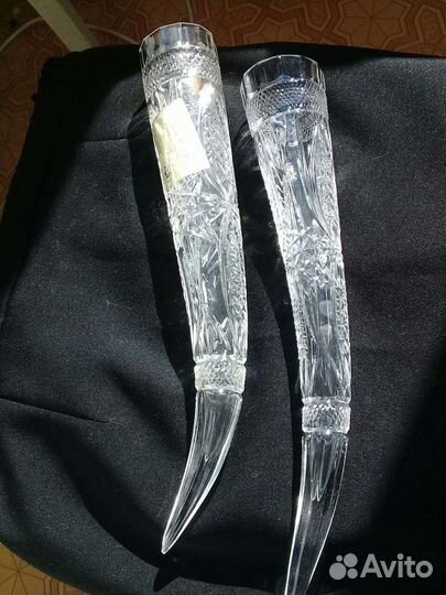 Хрустальный рог 2 шт