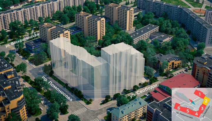 Квартира-студия, 34,3 м², 8/13 эт.