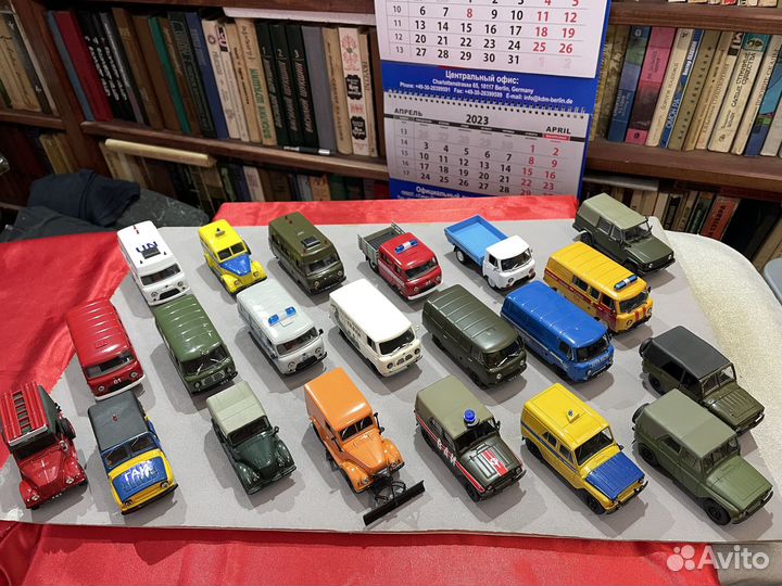 Модели автомобилей УАЗ и газ масштаб 1:43