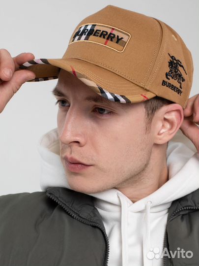 Кепка бейсболка мужская бежевая Вurberry