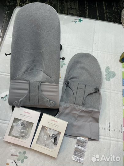 Чехол новый Baby Bjorn серый меланж джерси