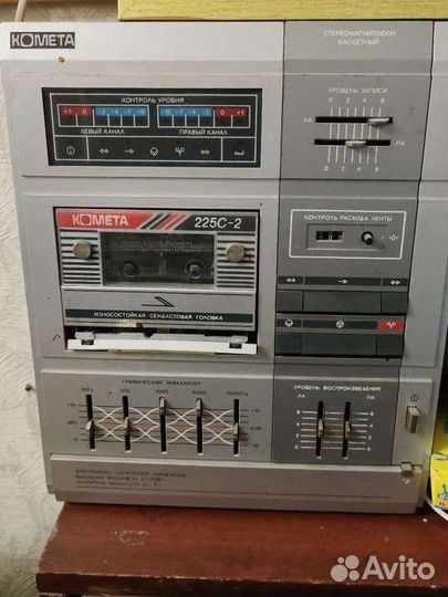 Магнитофон комета с 5-ти полосным эквалайзером