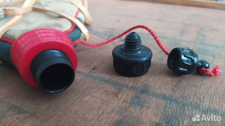 Фляга-бурдюк кожаная