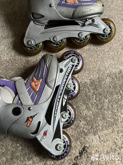 Ролики раздвижные детские р.27-30 для девочки