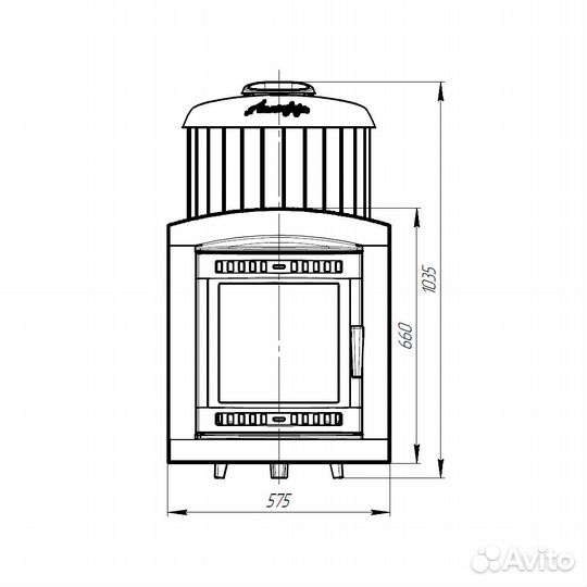 Печь Для Бани Атмосфера XL ктт ламели «Змеевик» на