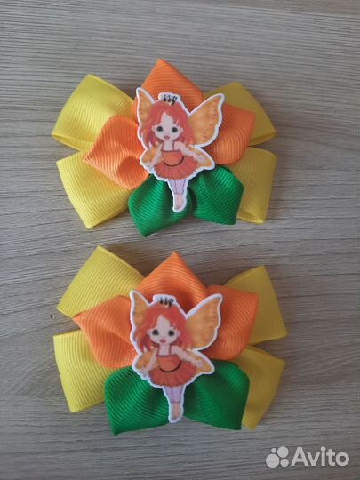 Бантики, повязки, броши ручной работы