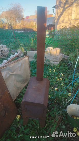 Печь буржуйка для гаража бу