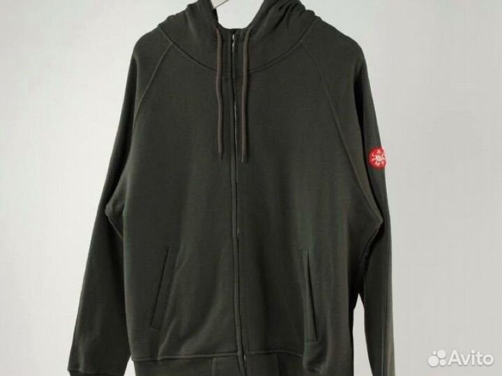 Серое Зип худи Cav Empt оверсайз кроя