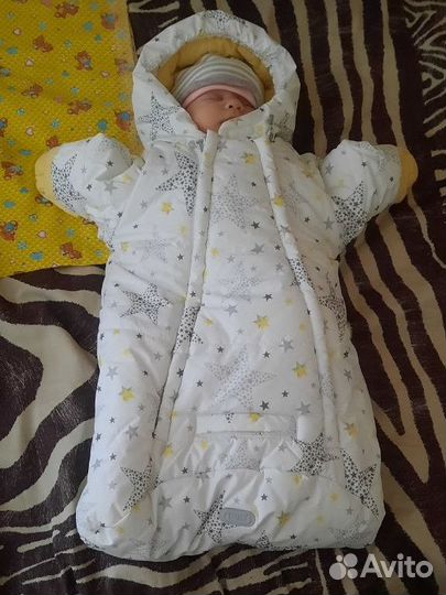 Конверт на выписку для коляски демисезонный 56 62