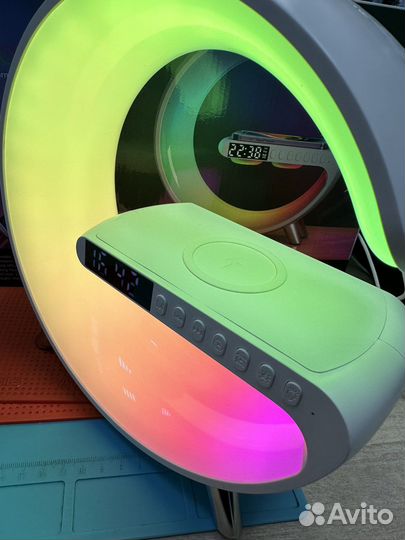 Умный ночник/беспроводная зарядка 6 в 1