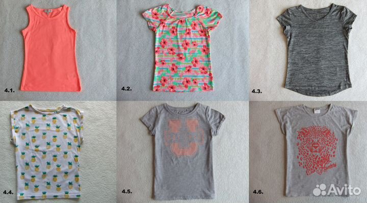 Брендовые вещи на девочку 128