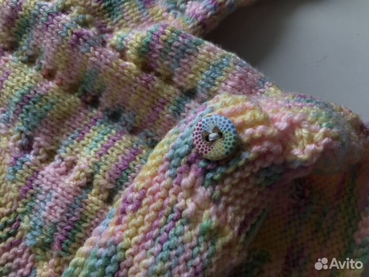 Вязаный кардиган детский 80