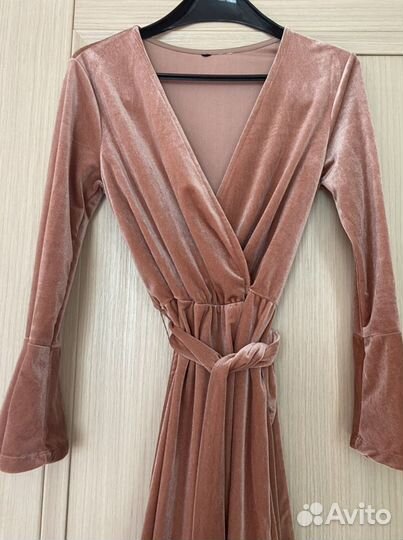 Бархатное Платье H&M