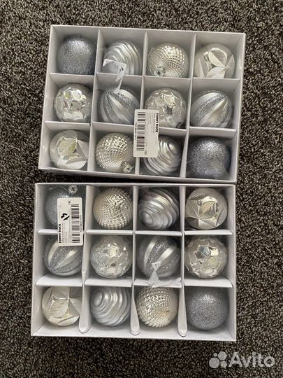 Набор елочных игрушек 12 шт