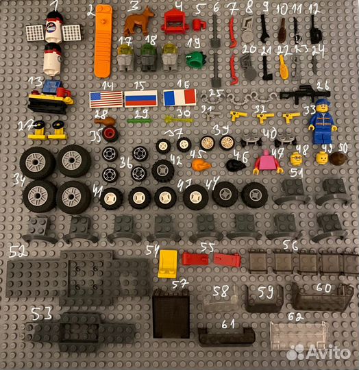 Аксессуары, детали, колеса Lego, оригинал