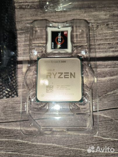 Комплект ryzen 5 5600,b450m k,ddr4 16+16