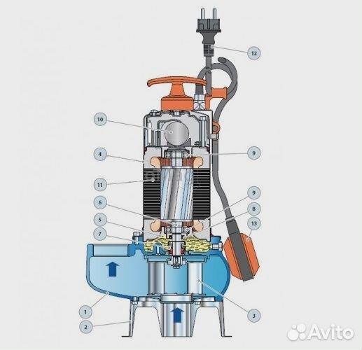 Насос фекальный Pedrollo BCm 10/50