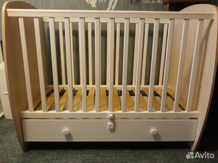 Кровать детская Polini kids 120х60 с ящиком