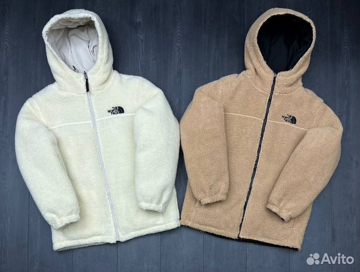 Куртка the north face барашек двусторонняя