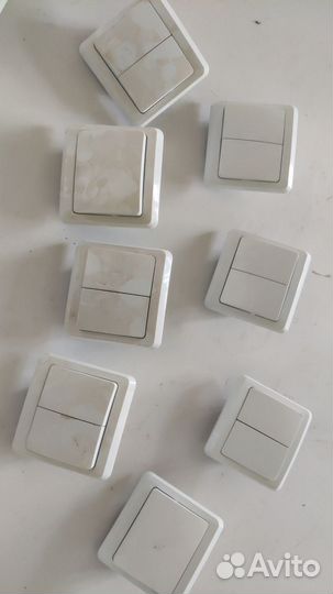 Розетки и выключатели Б/У (от застройщика)