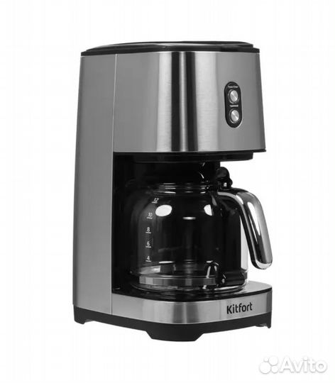 Кофеварка капельная Kitfort KT-750, серебристый