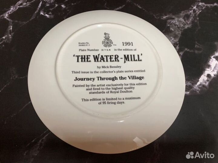 Фарфоровые декор тарелки Royal Doulton лимит серия