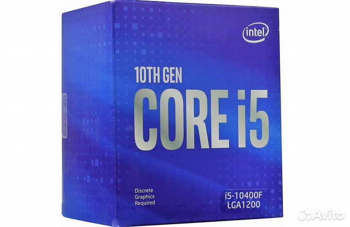 Новый Core i5-10400F (BOX, OEM) LGA1200 6x2900 мгц