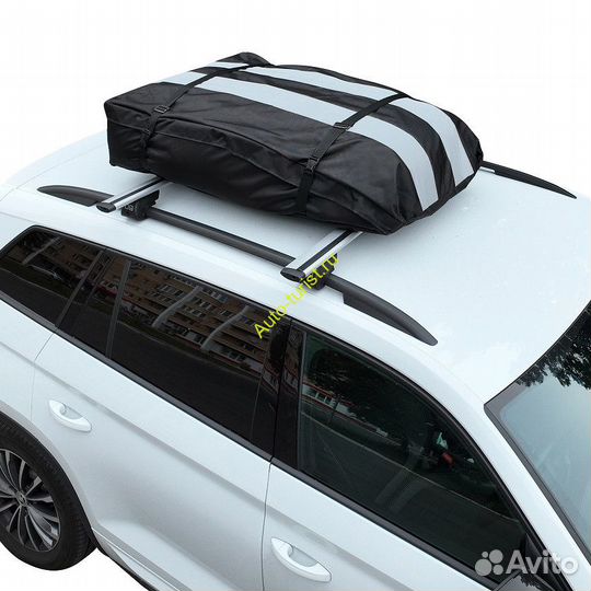Автобокс на крышу (тканевый) на П-скобах 