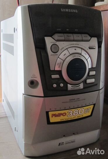 Муз. центр Samsung MM-39,рабочий,кабель,кронштейны